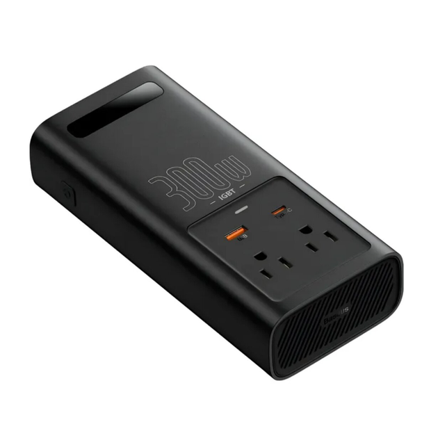 Автомобильный преобразователь напряжения Baseus IGBT Power Inverter 300W 110V US/JP для зарядки гаджетов 12В (5CD429056267) - изображение 4
