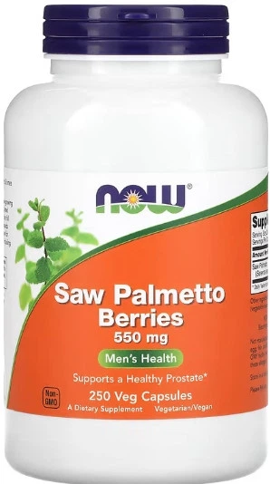 З Пальметто Now Foods Saw Palmetto 550 mg 250 vcaps - Фото 1 З Пальметто Now Foods Saw Palmetto 550 mg 250 vcaps - зображення 1