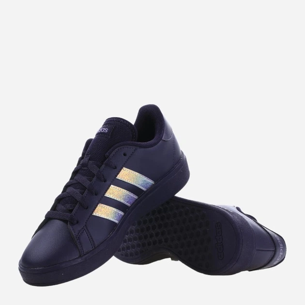 Женские кеды низкие adidas Grand Court Base 2 ID3043 40 Черный/Разноцветный (4066766606388) - изображение 4
