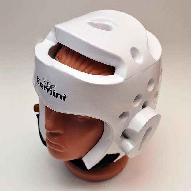 Шлем защитный для тхэквондо WTF Gemini GS-3601 белый - изображение 3