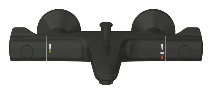 Змішувач для ванної із термостатом GROHE Grohtherm чорний латунь (1022032430) - изображение 6