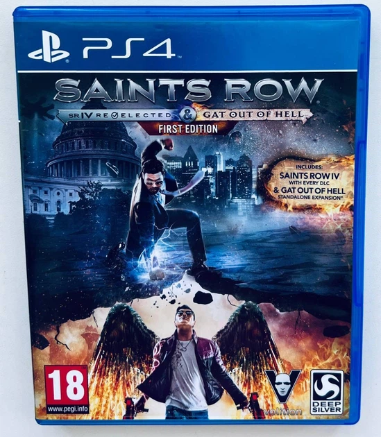 Saints Row IV Re-Elected & Gat Out Of Hell First Edition, русские субтитры - диск для PlayStation 4, Б/У - Фото 1 Saints Row IV Re-Elected & Gat Out Of Hell First Edition, русские субтитры - диск для PlayStation 4, Б/У - изображение 1