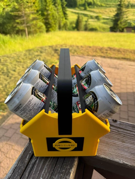 3D-Друкований Холдер ''Nissan Juke '' для Пива та Напоїв (Жовтий) HoldMyBeer - зображення 3