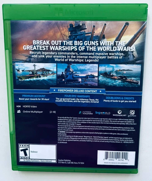World Of Warships Legends Firepower Deluxe Edition, русская версия - диск для XBOX One, Б/У - изображение 3