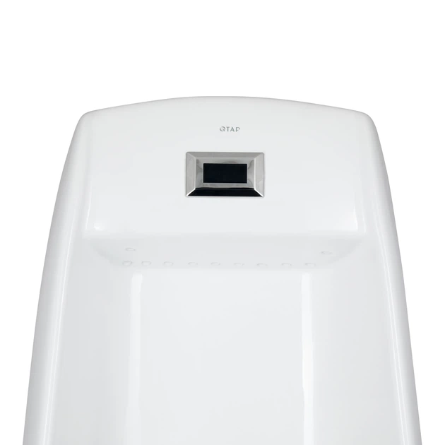 Пісуар підлоговий Scorpio 430х370х990 мм, White з ІК-датчиком автоматичного змивання, заднє підведення, нижній вихід QT1488101HW Qtap - зображення 4