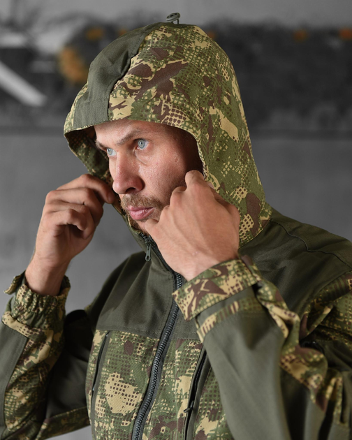 Тактический демисезонный костюм Горка S хищник + олива (83848) - изображение 5