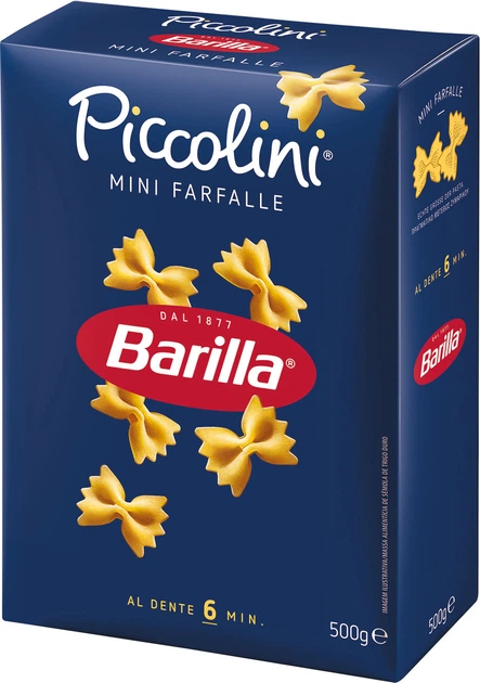 Макаронные изделия Barilla мини Фарфалле 500 г (8076809521567) - изображение 3