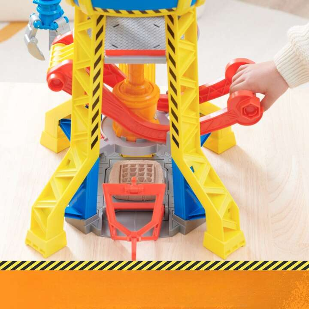 Dźwig Spin Master Psi Patrol Rubble i jego Ekipa 60 cm z buldożerem figurką piaskiem kinetycznym i akcesoriami (6067494) - obraz 10
