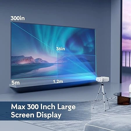 Мультимедийный проектор Yezmek V7 Full HD 10000 Лм Wi-Fi Bluetooth с динамиками - изображение 6