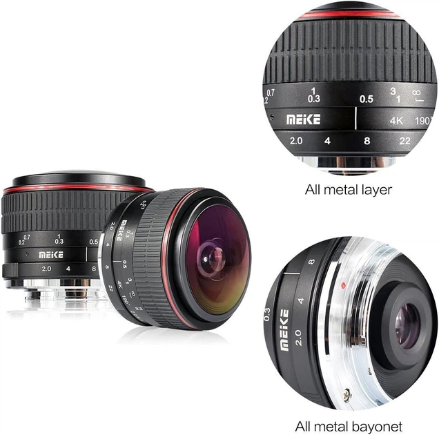 Объектив Meike Optics MK 6.5mm f/2.0 Fisheye для Nikon 1 - изображение 2