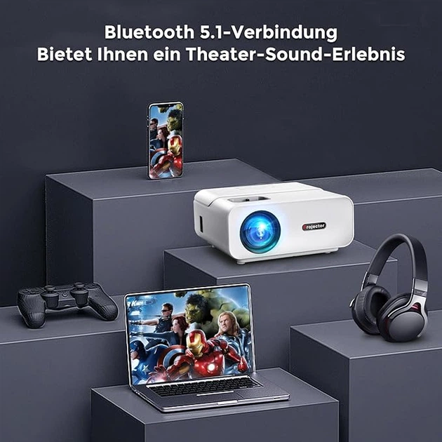 Проектор Giaomar C12 Full HD Wi-Fi Bluetooth b8 - изображение 4