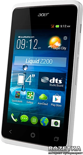 Мобильный телефон Acer Liquid Z200 DualSim Essential White – фото ...