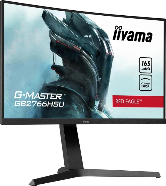 Монітор iiyama G-Master GB2766HSU Red Eagle Curved (GB2766HSU-B1) - Фото 2 Монітор iiyama G-Master GB2766HSU Red Eagle Curved (GB2766HSU-B1) - изображение 2