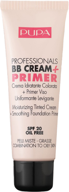 Тональний крем Pupa Professionals ВВ Cream + Primer SPF20 зволожувальний 002 Sand 50 мл (8011607211968) - зображення 1