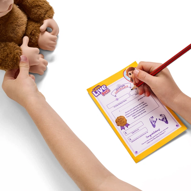 Интерактивная игрушка Moose Little Live pets Маленькая обезьянка