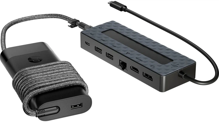 Докстанція HP Universal USB-C Hub and Laptop Charger Combo (9H0H9AA) - зображення 3