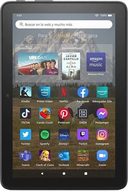 Tablet Amazon Fire HD 8 Wi-Fi 64GB Black (B08F682ZHL) - obraz 1