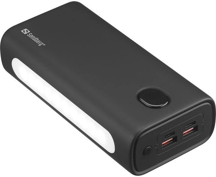 Powerbank Sandberg 420-68 30000 mAh 20W Black (5705730420689) - obraz 2