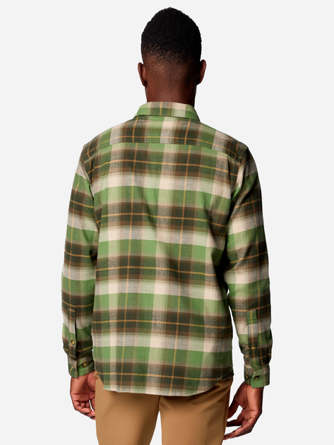 Рубашка хлопковая мужская Columbia Cornell Woods Flannel Long Sleeve Shirt 1617951-398 S Зеленая (0990054785100_0195981172546) 