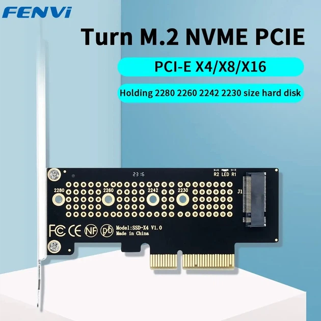 Плата-адаптер Fenvi SSD-X4 - Фото 2 Плата-адаптер Fenvi SSD-X4 - зображення 2