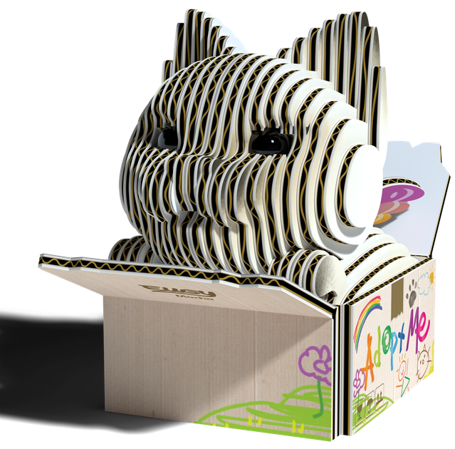 Збірна 3Д модель Eugy Зоопарк Кошеня сіамське (9421036940107) - зображення 5