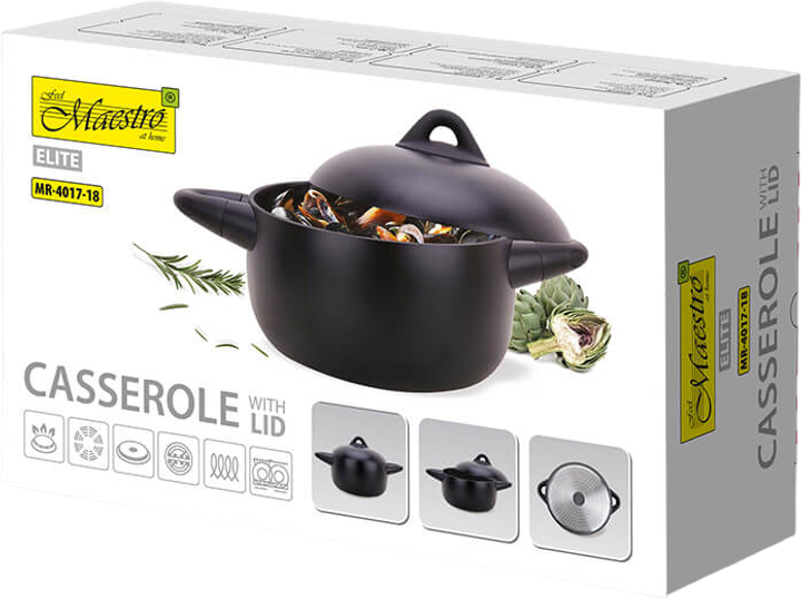 Garnek Maestro z pokrywką 2.2 l (MR-4017-18) - obraz 5