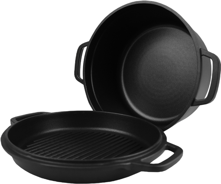 Garnek Maestro z patelnią okrągły 6.7 l (MR-4128) - obraz 3