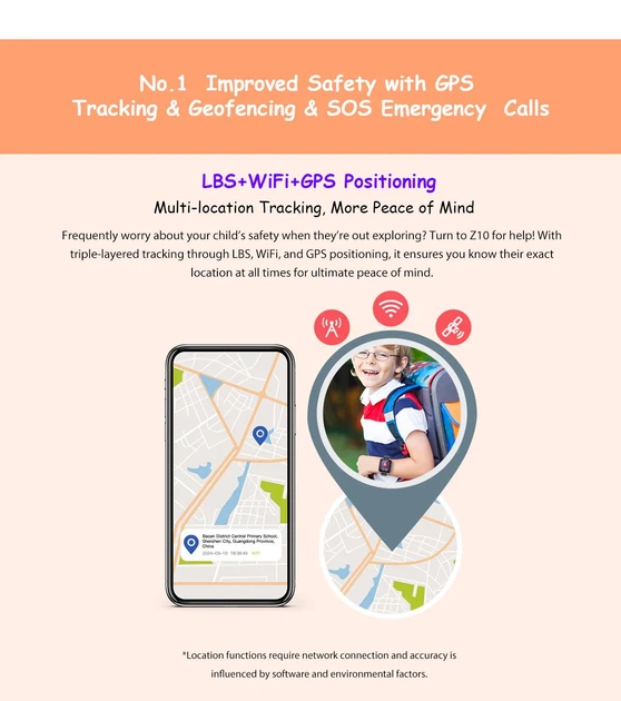Android 4G Sim cмарт-годинник Blackview z10 з GPS, SOS, українським меню та додатком, Video Call, IP67, Blue (Z10B) - зображення 6