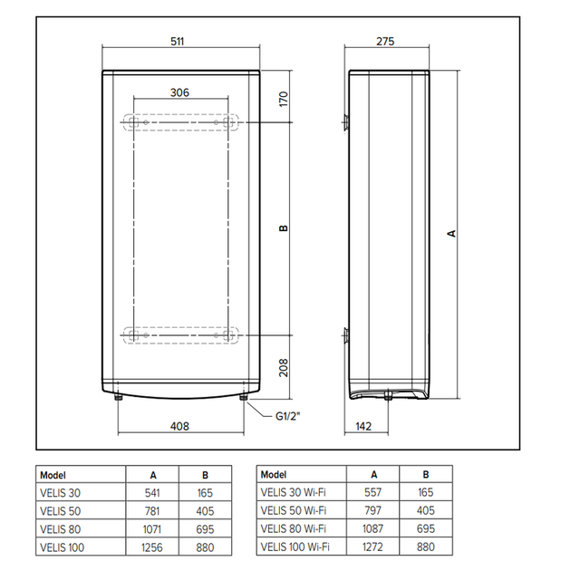 Бойлер Ariston VELIS PRO 100 EU - зображення 6