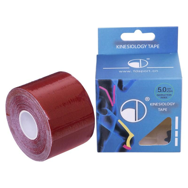 Кинезио тейп (Kinesio tape) SP-Sport BC-4863-5 размер 5смх5м красный - изображение 1