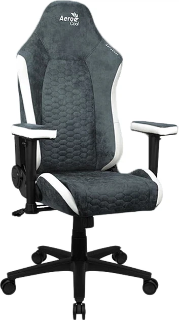 Комп'ютерне крісло для геймера AeroCool Crown Aerosuede Steel Blue - изображение 5