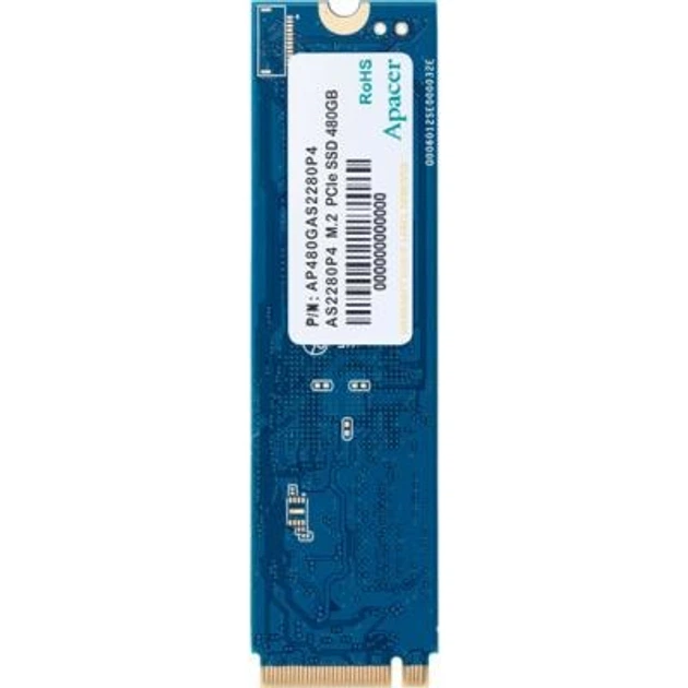 SSD накопичувач Apacer AP480GAS2280P4-1 - Фото 4 SSD накопичувач Apacer AP480GAS2280P4-1 - изображение 4