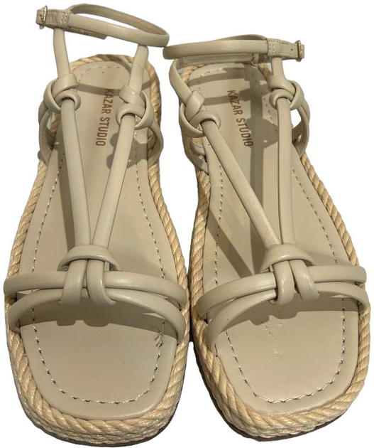 Sandaly damskie skorzane Kazar 61266-01-B6 37 Kremowe (5903387739172) (955555900336288) - Outlet - obraz 4