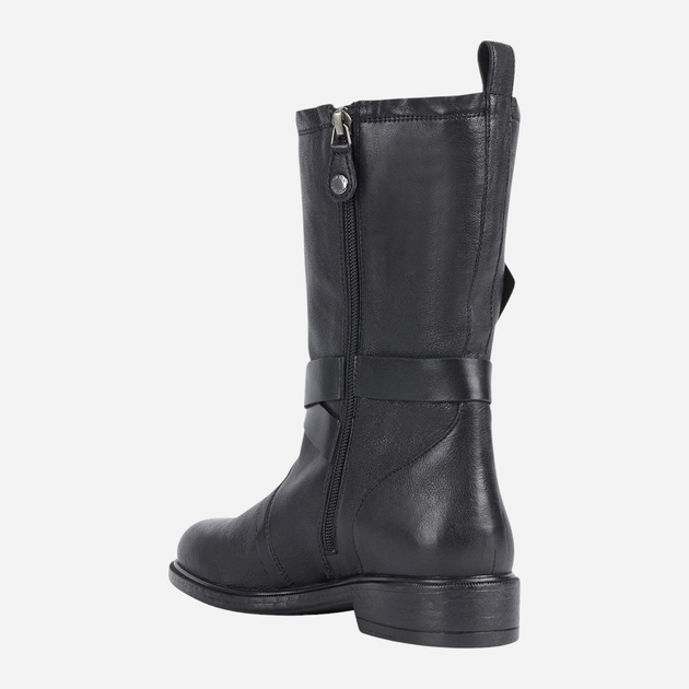 Kozaki damskie skórzane Geox D16LQC08143-C9999 38 Czarne (8050036233516) - obraz 4