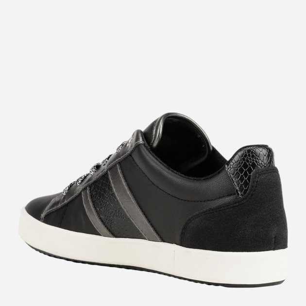 Sneakersy damskie skórzane Geox D166HA085BN-C9B1G 36 Czarne (8050036166487) - obraz 4
