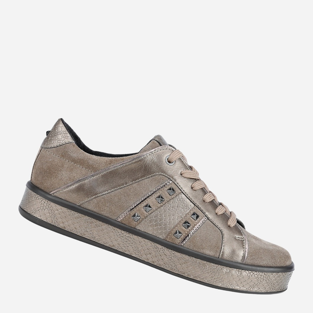 Sneakersy damskie do kostki Geox D16FFC022PV-C5005 36 Ciemnobeżowe (8050036227546) - obraz 3