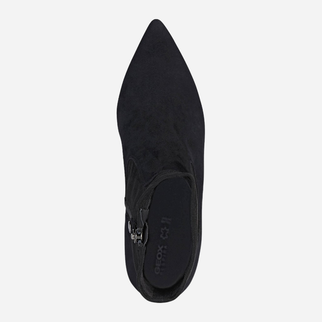 Botki damskie zamszowe Geox D16NME021JZ-C9999 39.5 Czarne (8050036413444) - obraz 4