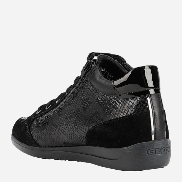 Sneakersy damskie wysokie Geox D2668B04122-C9999 36 Czarne (8050036785930) - obraz 3