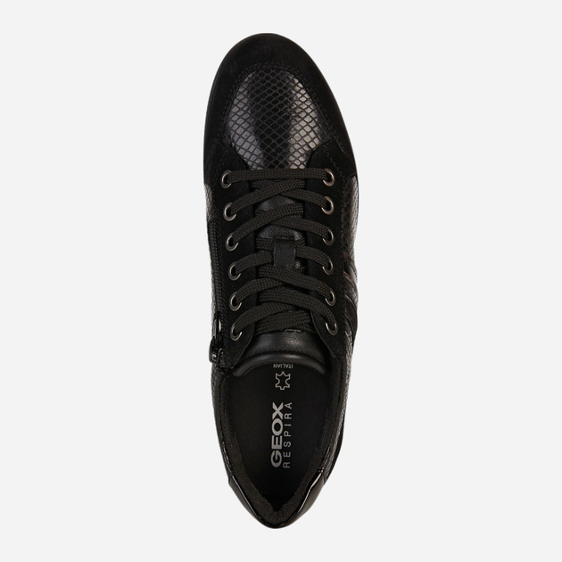 Sneakersy damskie do kostki Geox D2668C04122-C9999 40 Czarne (8050036786135) - obraz 4