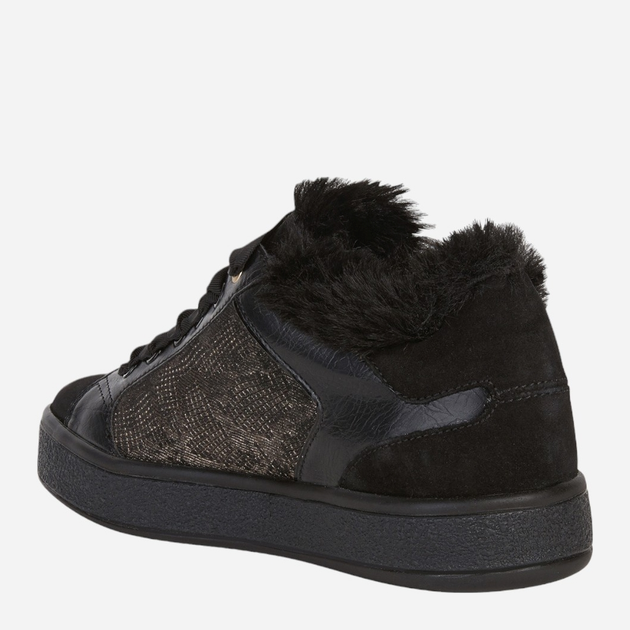 Zimowe sneakersy damskie ocieplane z futerkiem Geox D26FFA0BS22-C9999 40 Czarne (8050036771414) - obraz 3