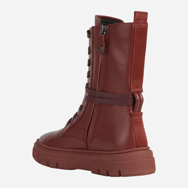 Жіночі черевики високі Geox D26TZE00085-C6013 37 Темно-червоні (8050036840479) - зображення 3