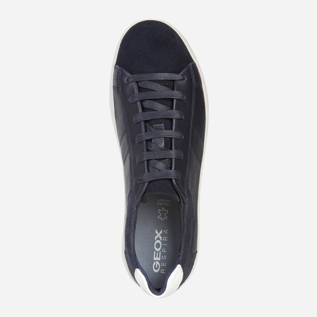 Sneakersy męskie skórzane Geox U26DXD08531-C4002 42 Granatowe (8050036822611) - obraz 4