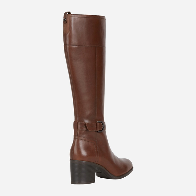 Kozaki damskie skórzane Geox D16FSD00043-C0013 37 Brązowe (8050036162250) - obraz 3