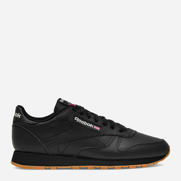 Buty sportowe męskie skórzane Reebok Classic Leather 100008493 40.5 Czarne (4065419120462) - obraz 1