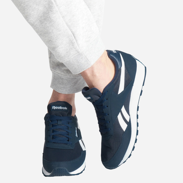 Buty sportowe męskie do kostki Reebok Rewind Run 100001391 41 Niebieskie (4064037816962) - obraz 2