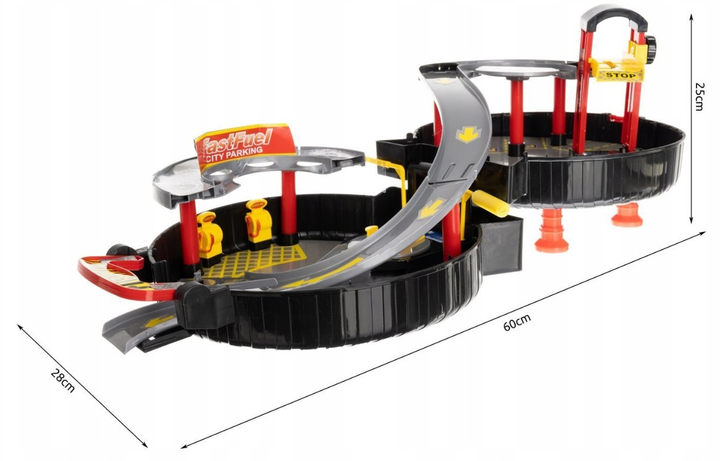 Parking garaż samochodowy Lean toys z pojazdami (5905884458310) - obraz 12