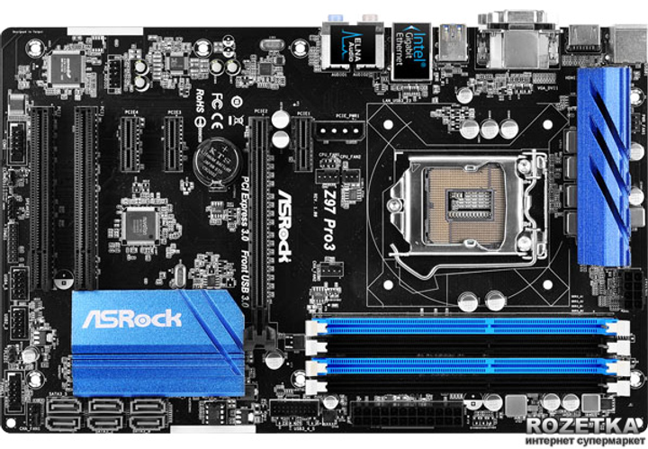 【動作品】 ASRock Z97 Pro3 [OC対応/LGA1150] ATX Материнская плата ASRock Z97 Pro3 (s1150, Intel Z97, PCI