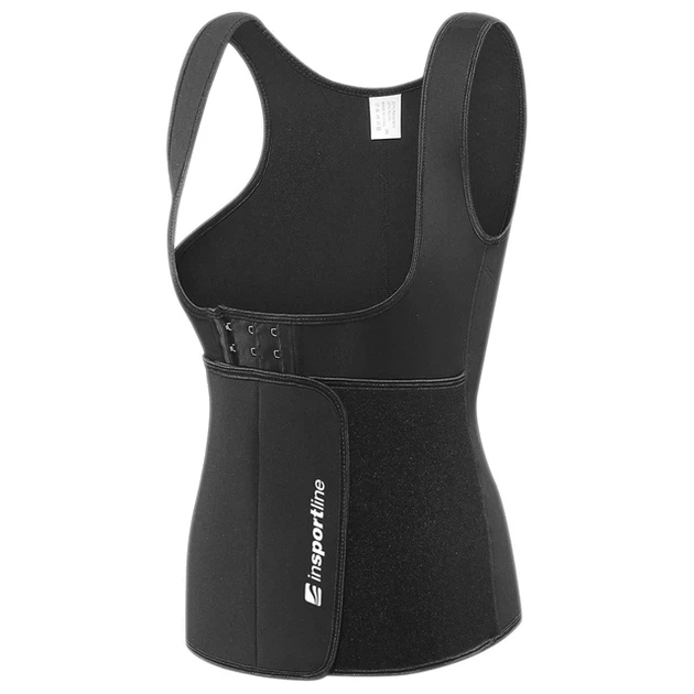 Фитнес-корсет inSPORTline Corbeam S черный, поддержка осанки, регулируемый ремень на липучке, трехрядная застежка с 4 крючками(ISL_E339A33D5EC3) - изображение 6