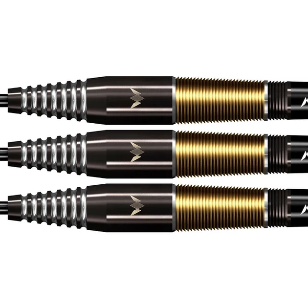 Дротики для дартсу Crypt Black & Gold PVD M2 90% Steel - 3-шт - зображення 3