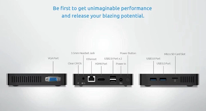 Міні ПК BMAX B1 Pro Mini PC Intel N4000 8GB RAM 128GB ROM Windows